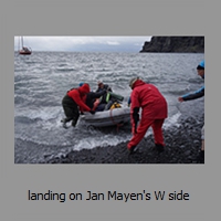 landing on Jan Mayen's W side